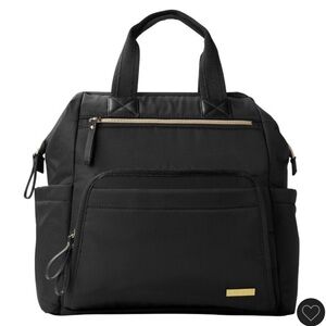 Skip Hop mainframe wide open diaper backpack - black